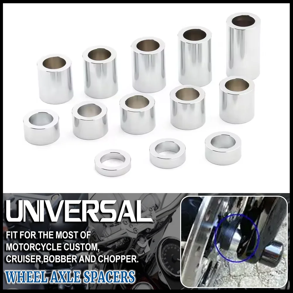 13pcs Universal Motorcycle Wheel Axle Spacers Kit ID-3/4" OD-1-1/8" For Harley Road King Softail Sportster Electra Glide FLHT
13pcs Universal Motorcycle Wheel Axle Spacers Kit ID-3/4" OD-1-1/8" For Harley Road King Softail Sportster Electra Glide FLHT