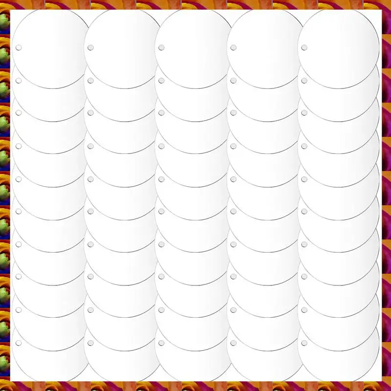 BTCL 50 Pcs 3 Inch Acrylic Blanks With Hole Transparent Circle Ornament Clear Round Acrylic Christmas Ornament Blanks
BTCL 50 Pcs 3 Inch Acrylic Blanks With Hole Transparent Circle Ornament Clear Round Acrylic Christmas Ornament Blanks