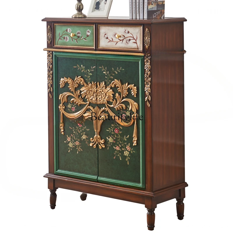 American Light Luxury Shoe Cabinet Home Doorway European Style Hallway Living Room Storage Curio Cabinet
American Light Luxury Shoe Cabinet Home Doorway European Style Hallway Living Room Storage Curio Cabinet