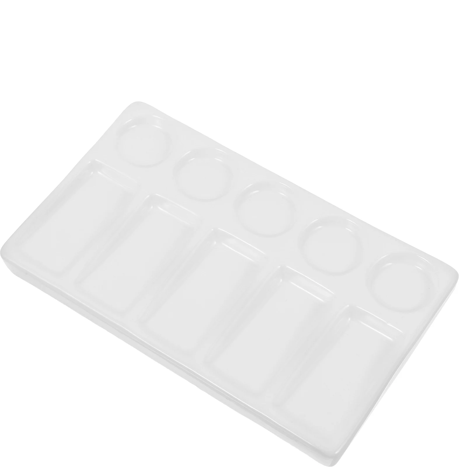 Rectangular Palette 5 Round 5 Rectangular Wells White Surface Easy Clean Plastic Ceramic Supplies Watercolor Painting Gifts
Rectangular Palette 5 Round 5 Rectangular Wells White Surface Easy Clean Plastic Ceramic Supplies Watercolor Painting Gifts