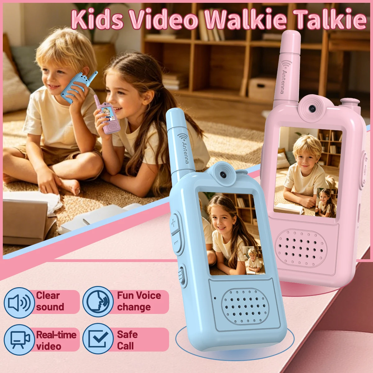 2PCS AIRITON JK201 Kids Video Intercom Walkie-talkie | Cute Screen Easy Use Rechargeable Large Battery Kids Ham Radio for Gift
2PCS AIRITON JK201 Kids Video Intercom Walkie-talkie | Cute Screen Easy Use Rechargeable Large Battery Kids Ham Radio for Gift