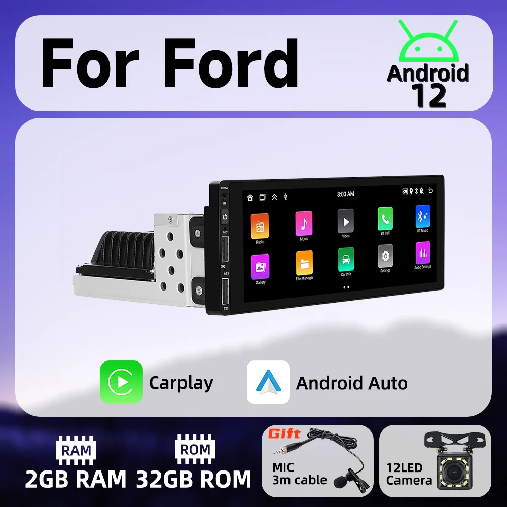 Автомобильная Мультимедийная система на Android для Ford, экран 6,9 дюйма, 1 Din, радио, стерео, головное устройство Carplay, Android, автомобильное Авторадио, GPS-навигация, Wi-Fi
Автомобильная Мультимедийная система на Android для Ford, экран 6,9 дюйма, 1 Din, радио, стерео, головное устройство Carplay, Android, автомобильное Авторадио, GPS-навигация, Wi-Fi