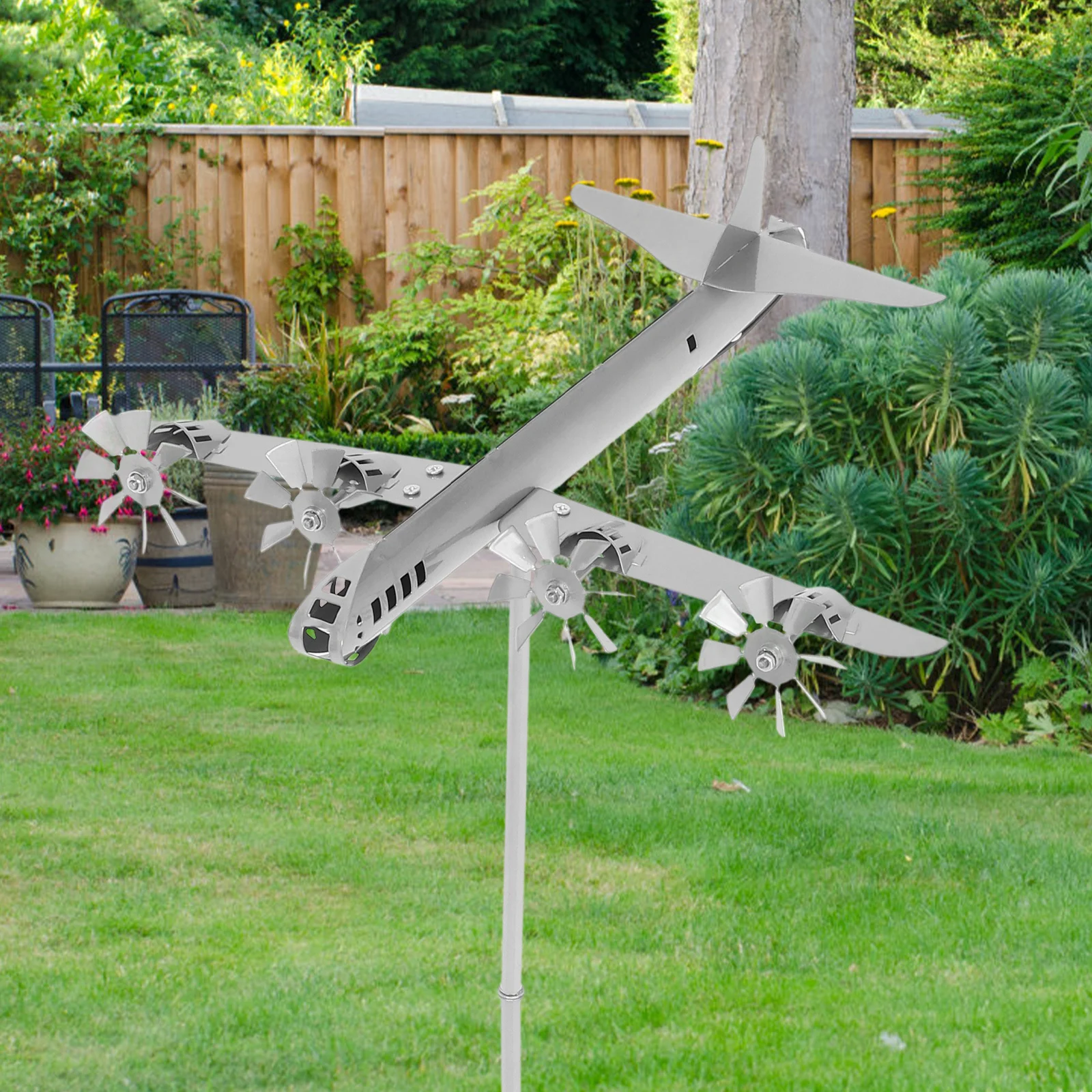 Garden Stake Decor Bombing Plane Design Iron Material Outdoor Decoration for Lawn Flower Beds Bonsai Pots Yard Landscaping Art
Garden Stake Decor Bombing Plane Design Iron Material Outdoor Decoration for Lawn Flower Beds Bonsai Pots Yard Landscaping Art