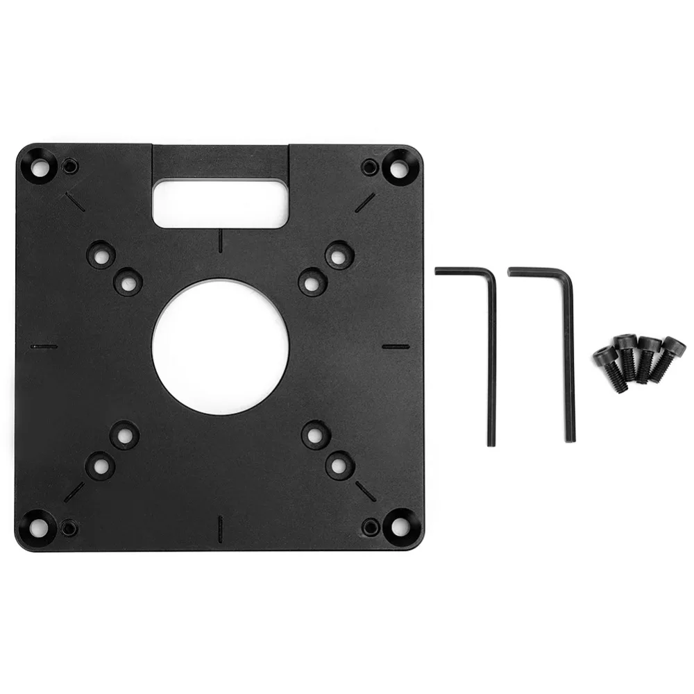 Aluminum Alloy Router Table Insert Plate CNC Compatible Professional Grade Woodworking Engraving Accessory Hardware Accessory