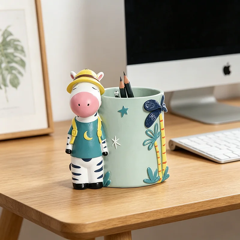 Zebra Shape Resin Pencil Holder, a Decorative and Functional Pencil Holder for Home Desks, Suitable for Office Desks, Home Study
Zebra Shape Resin Pencil Holder, a Decorative and Functional Pencil Holder for Home Desks, Suitable for Office Desks, Home Study