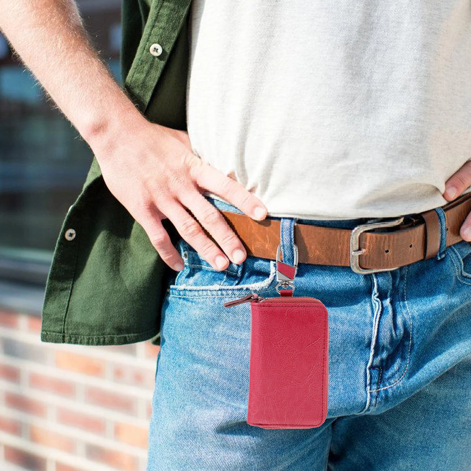 Car Key Bag Zipper Hanging Waist Pouch for Men Durable Safe Stylish Keychain Wallet Key Holder Storage
Car Key Bag Zipper Hanging Waist Pouch for Men Durable Safe Stylish Keychain Wallet Key Holder Storage