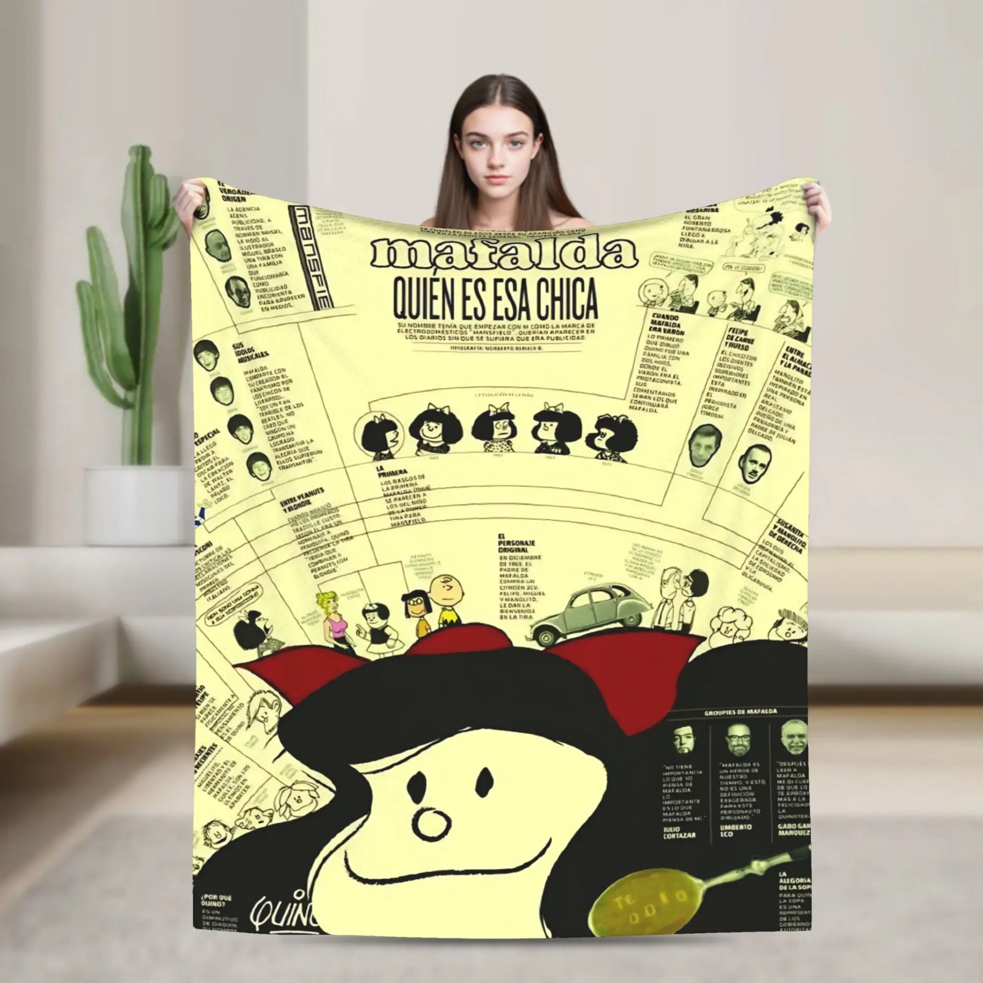 Super Soft Blanket Airplane Travel Mafaldas Cartoon Throw Blanket Flannel Bedspread For Living Room Funny Sofa Bed Cover
Super Soft Blanket Airplane Travel Mafaldas Cartoon Throw Blanket Flannel Bedspread For Living Room Funny Sofa Bed Cover