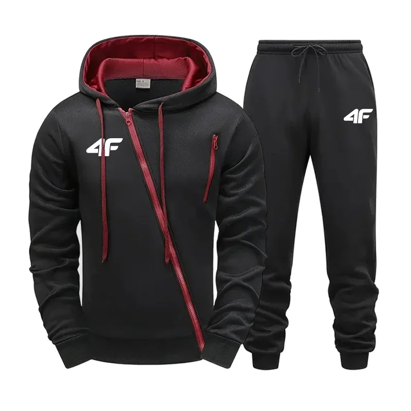 In 2025, a hot-selling men's zipper hooded jacket and sport pants 2-piece set for autumn and winter outdoor casual jogging 
In 2025, a hot-selling men's zipper hooded jacket and sport pants 2-piece set for autumn and winter outdoor casual jogging