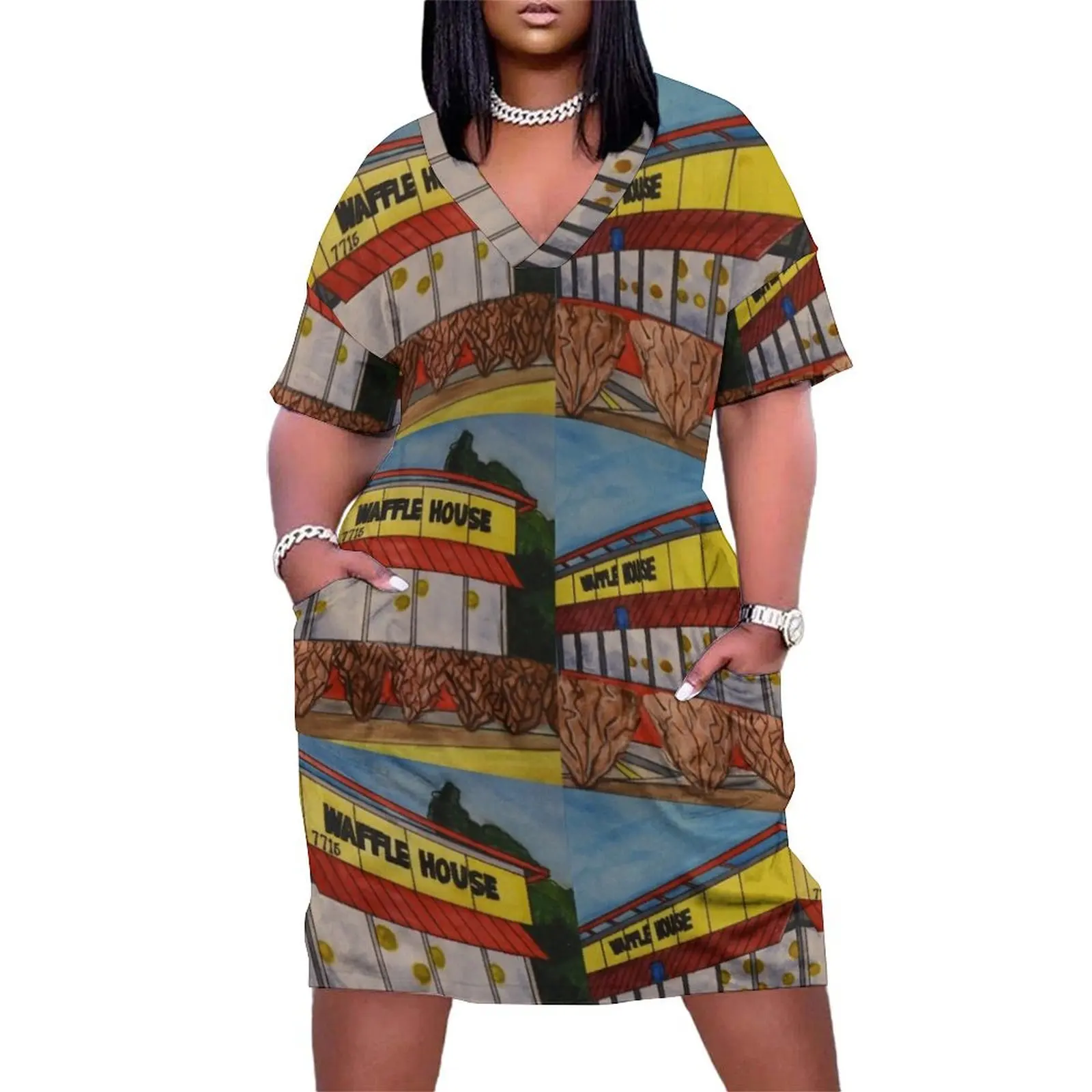 Waffle House Loose Pocket Dress summer dress womens 2025 Beachwear party dresses woman women's evening dresses 2025
Waffle House Loose Pocket Dress summer dress womens 2025 Beachwear party dresses woman women's evening dresses 2025