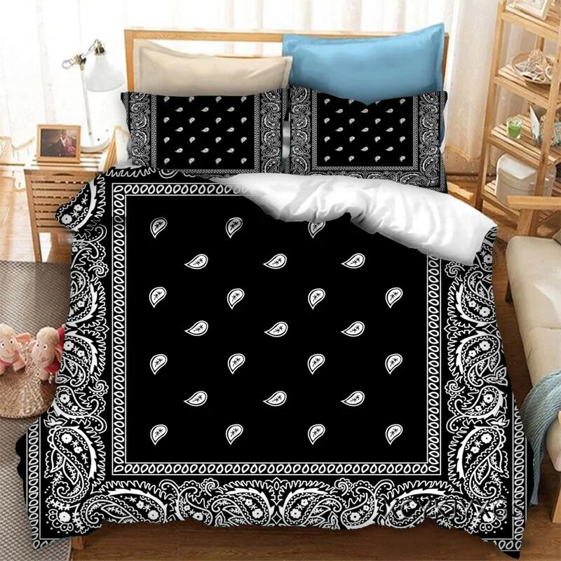 Luxury 3D Paisley Print Bandana Duvet Cover Queen and King Size Kids Bedding Sets Home Living 3 Piece Set with 2 Pillowcases
Luxury 3D Paisley Print Bandana Duvet Cover Queen and King Size Kids Bedding Sets Home Living 3 Piece Set with 2 Pillowcases