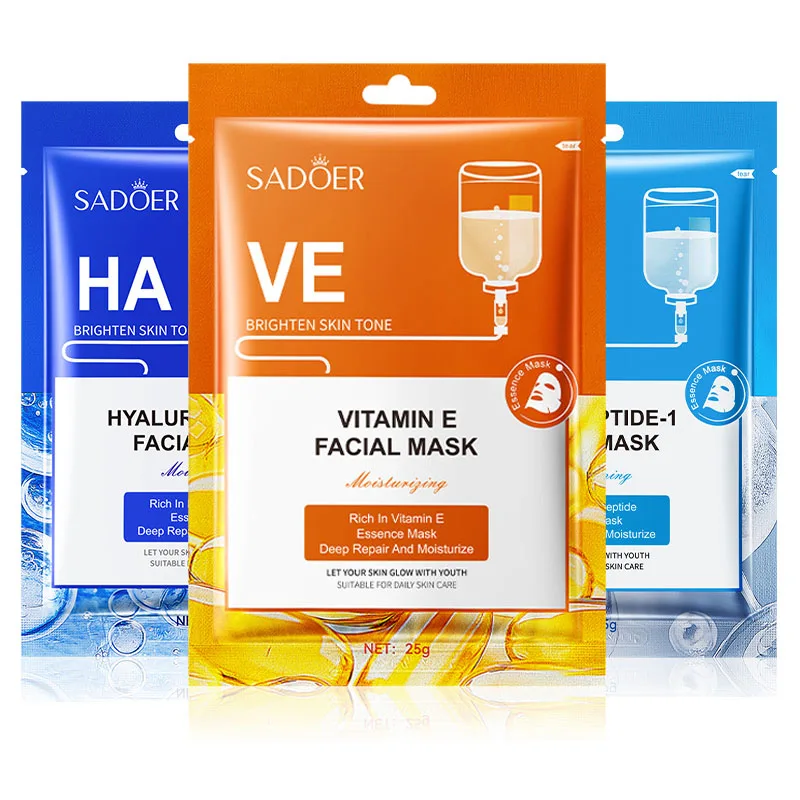 15pcs Vitamin E Hyaluronic Acid Oligopeptide Facial Mask Whitening Moisturizing Hydrating Oil-Control Sheet Face Mask Skin Care
15pcs Vitamin E Hyaluronic Acid Oligopeptide Facial Mask Whitening Moisturizing Hydrating Oil-Control Sheet Face Mask Skin Care