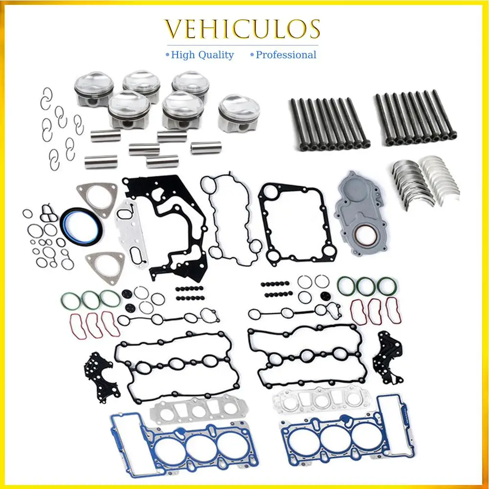 1set 3.0 TFSI Engine Pistons Gaskets Overhaul Rebuild Kit 06E105561AC 06E105591AC 06E105561AB For Audi A5 A6 A7 A8 S4 S5 Q5 Q7
1set 3.0 TFSI Engine Pistons Gaskets Overhaul Rebuild Kit 06E105561AC 06E105591AC 06E105561AB For Audi A5 A6 A7 A8 S4 S5 Q5 Q7