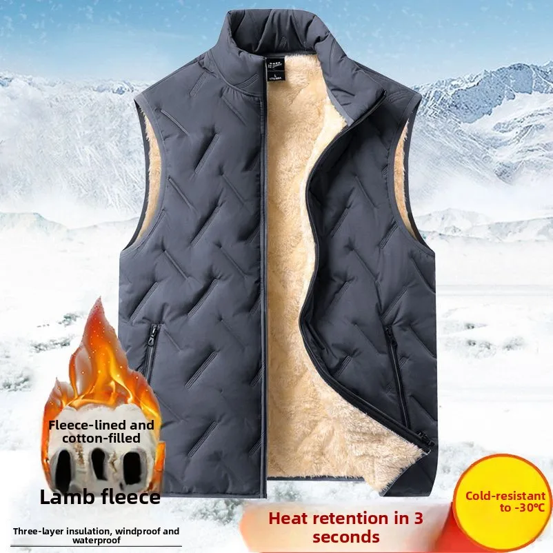 Men's Winter Thiened Fce Vest Casual Loose Large Size Cotton oulder Pad Youth Trendy Zipper Closure Color
Men's Winter Thiened Fce Vest Casual Loose Large Size Cotton oulder Pad Youth Trendy Zipper Closure Color