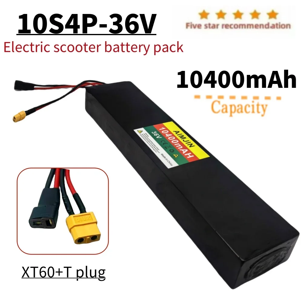 36V Battery 18650 Rechargeable Lithium Battery Pack 10400mAh 10S4P for Electric Scooter Electric Battery with BMS
36V Battery 18650 Rechargeable Lithium Battery Pack 10400mAh 10S4P for Electric Scooter Electric Battery with BMS
