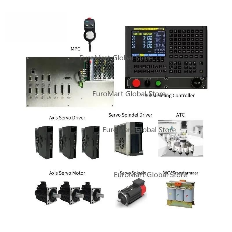 Контроллер обработки 808M, 3-осевой сервокомплект для фрезерных станков и вертикально-фрезерных станков с ЧПУ, интегрированный ATC+PLC, замена GSK
Контроллер обработки 808M, 3-осевой сервокомплект для фрезерных станков и вертикально-фрезерных станков с ЧПУ, интегрированный ATC+PLC, замена GSK