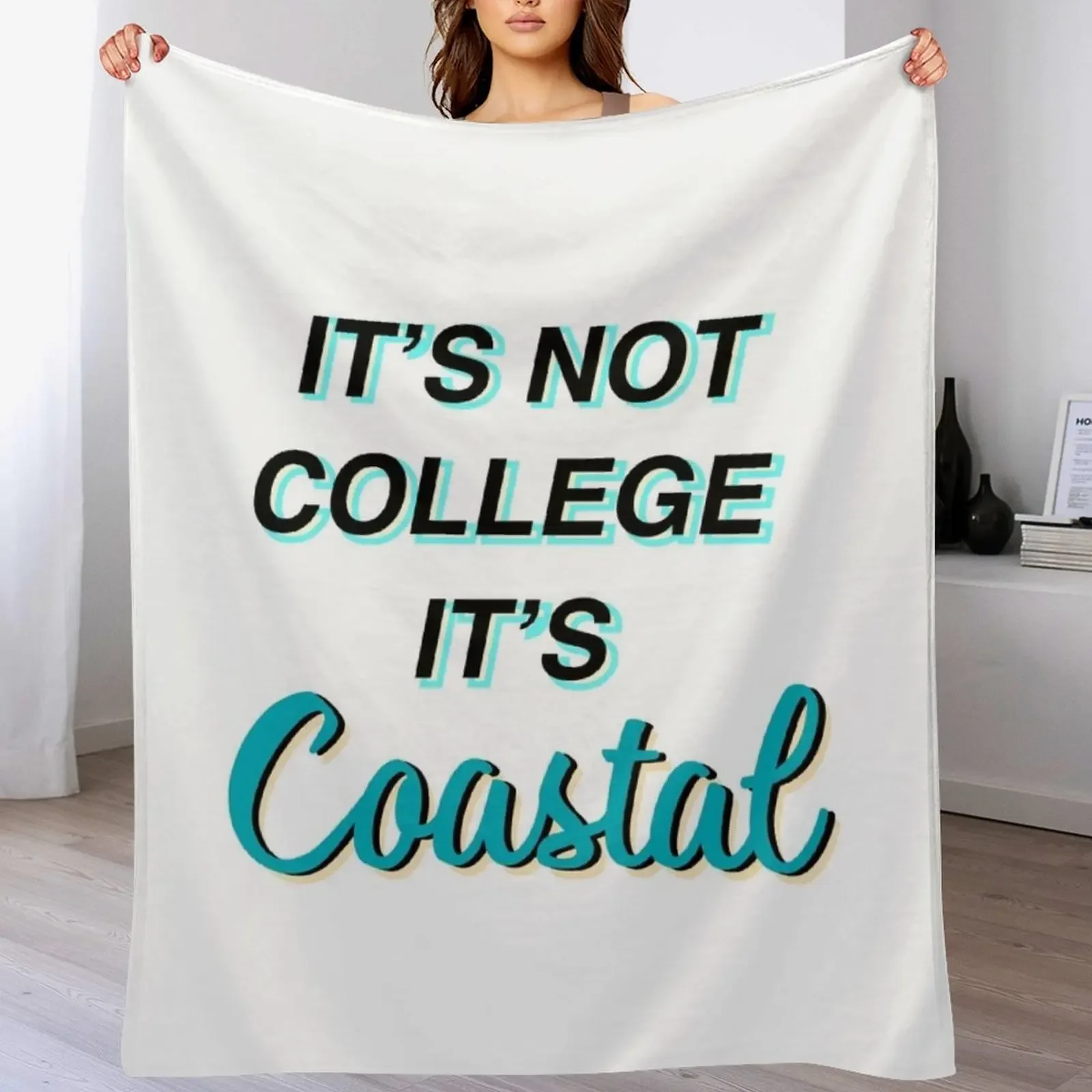 ITS NOT COLLEGE ITS COASTAL Throw Blanket Cozy Throw Blanket Birthday Gift for Him Her
ITS NOT COLLEGE ITS COASTAL Throw Blanket Cozy Throw Blanket Birthday Gift for Him Her