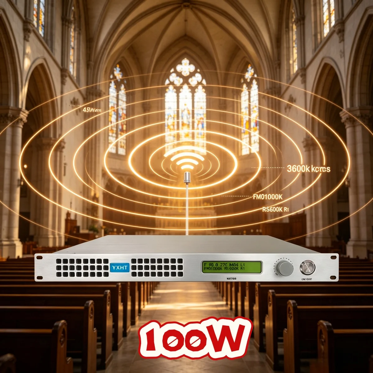 HQ- Community YXHT-1, 100W FM Transmitter, Neighborhood Music Radio, Full Coverage Forced Air, Cost-Effective
HQ- Community YXHT-1, 100W FM Transmitter, Neighborhood Music Radio, Full Coverage Forced Air, Cost-Effective