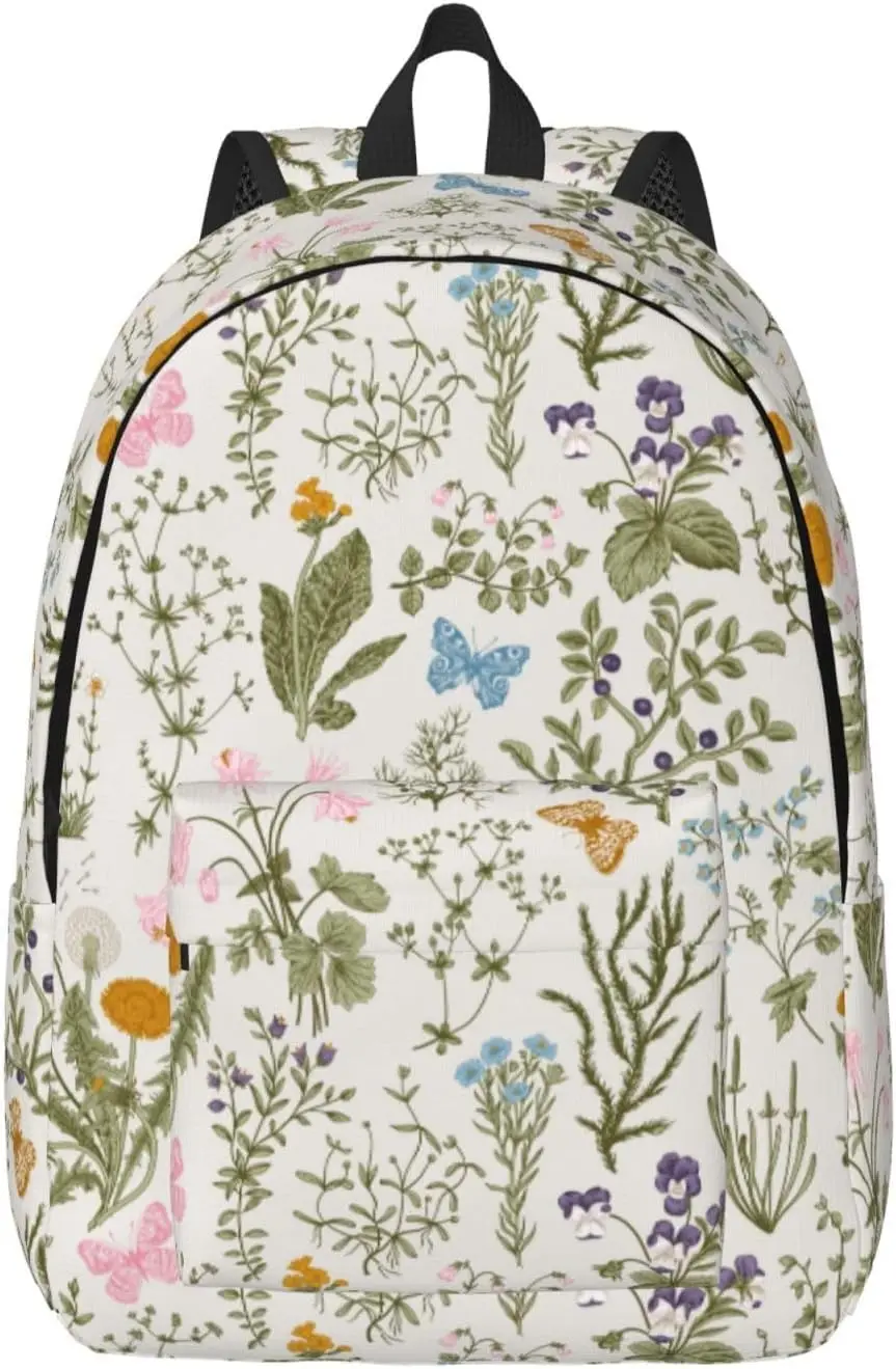 Vintage Wild Herb Floral Flower Backpack for Girls Boys Women Lightweight Canvas Bookbag Casual Daypack for Travel Outdoor
Vintage Wild Herb Floral Flower Backpack for Girls Boys Women Lightweight Canvas Bookbag Casual Daypack for Travel Outdoor
