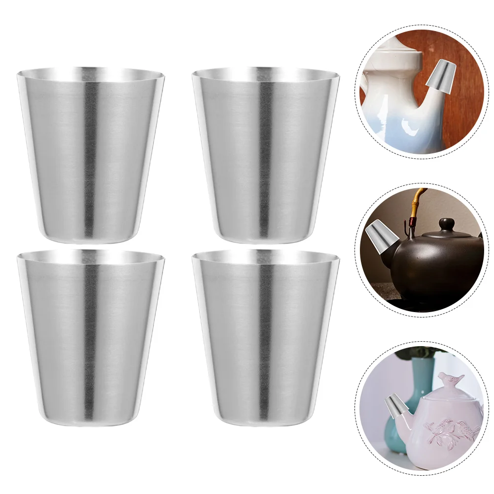 4 Pcs Teapot Spout Lid Sleeves Home Kettle Cover Coffee Filter Protective Metal Covers Black Supplies Beverage Can
4 Pcs Teapot Spout Lid Sleeves Home Kettle Cover Coffee Filter Protective Metal Covers Black Supplies Beverage Can