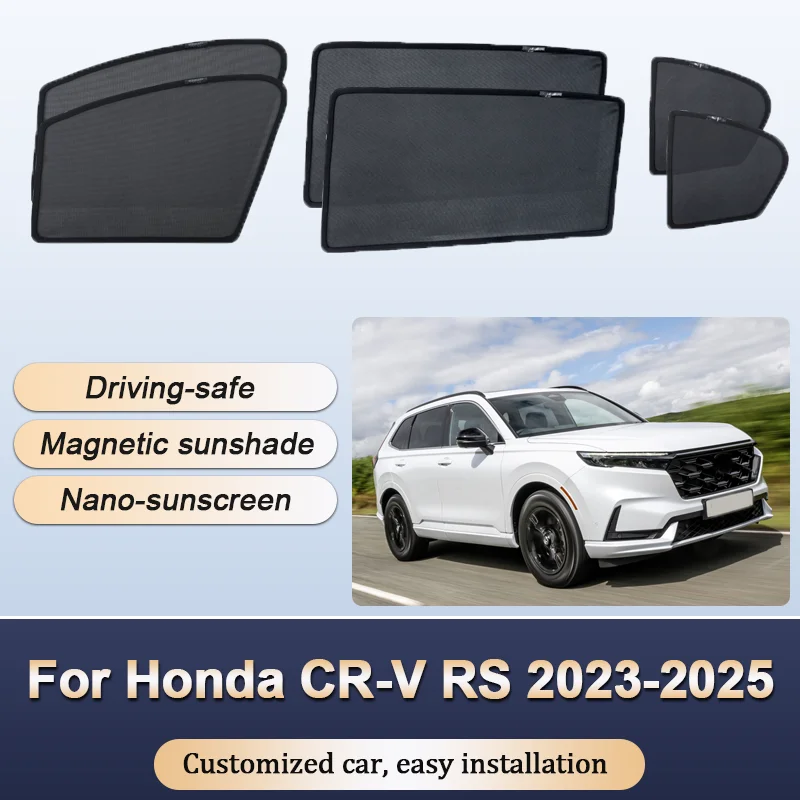 Солнцезащитные шторки для Honda CR-V CRV RS MK6 2023-2025: магнитные, теплоизоляционные, для конфиденциальности, аксессуары для автомобиля
Солнцезащитные шторки для Honda CR-V CRV RS MK6 2023-2025: магнитные, теплоизоляционные, для конфиденциальности, аксессуары для автомобиля