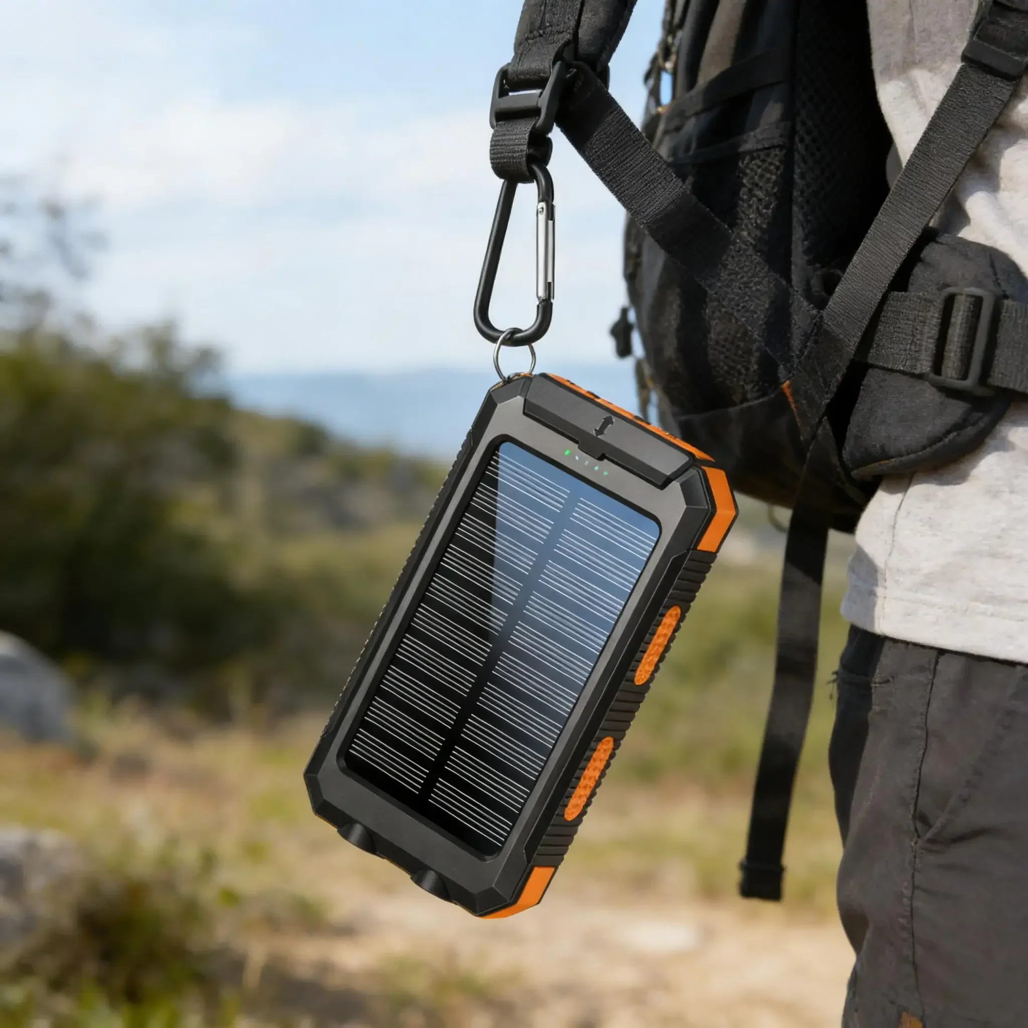 Открытый аккумулятор на солнечной энергии 10000 мАч Компас Светодиодный фонарик Водонепроницаемый Кемпинг Туризм Аварийная ситуация
Открытый аккумулятор на солнечной энергии 10000 мАч Компас Светодиодный фонарик Водонепроницаемый Кемпинг Туризм Аварийная ситуация