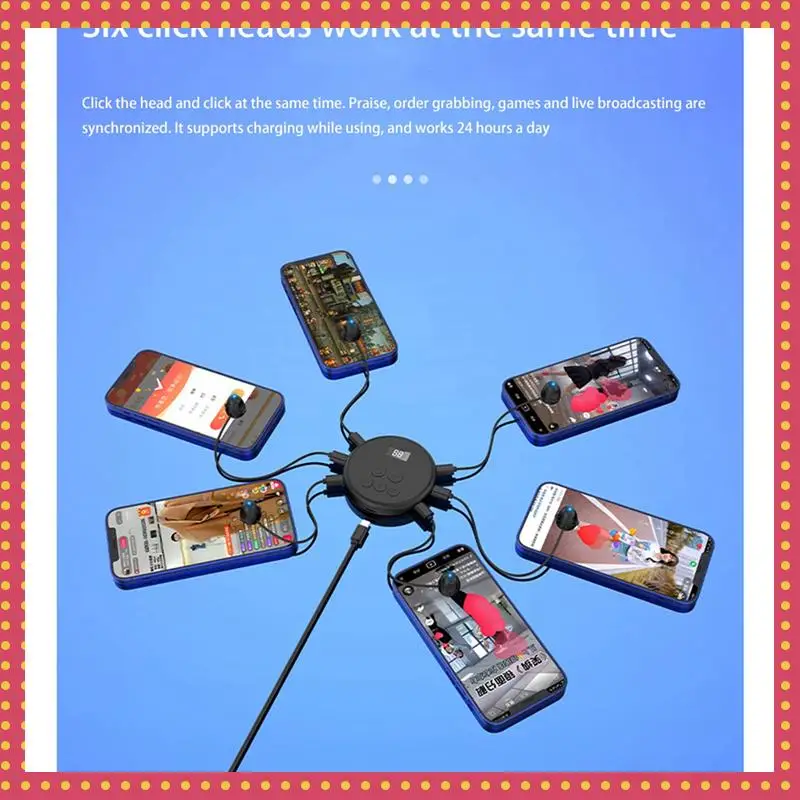 B74A 2X Mobile Phone Screen Auto-Clicker Mute Connection Device Physical Simulation Finger Click Device Screen Auto Clicker-B
B74A 2X Mobile Phone Screen Auto-Clicker Mute Connection Device Physical Simulation Finger Click Device Screen Auto Clicker-B