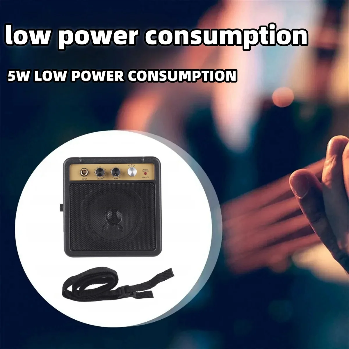 Miwayer Mini Guitar Amplifier Amp Speaker 5W w/ 6.35mm Input 1/4 Inch Headphone Output For Acoustic Electric Guitar Accessories
Miwayer Mini Guitar Amplifier Amp Speaker 5W w/ 6.35mm Input 1/4 Inch Headphone Output For Acoustic Electric Guitar Accessories