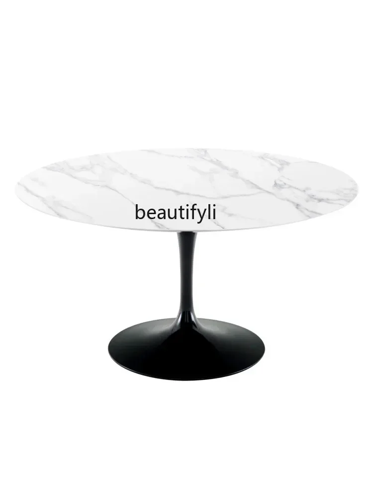 DD25Slate dining table simple Italian light luxury high-end Deli Feng round table dining table
DD25Slate dining table simple Italian light luxury high-end Deli Feng round table dining table