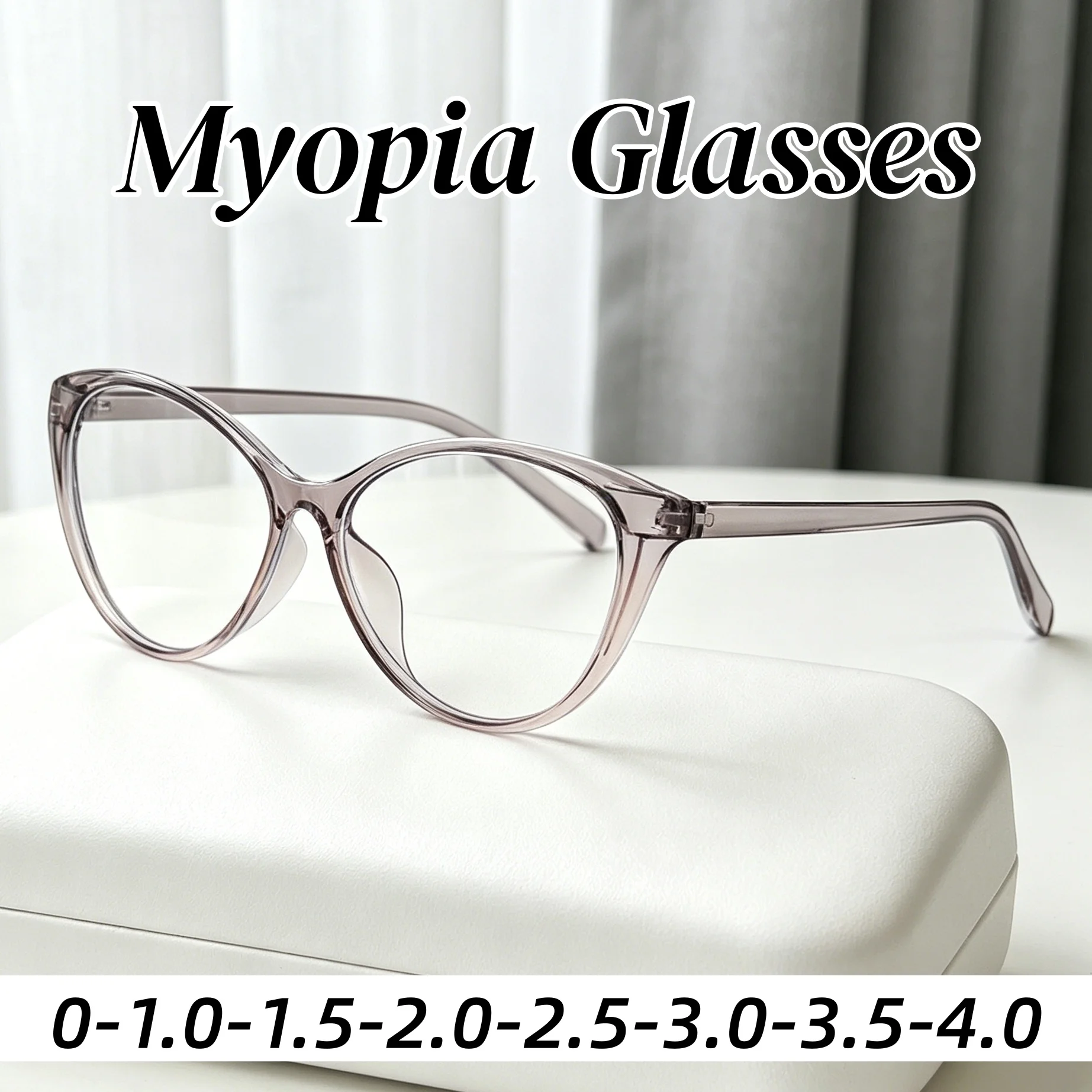 Retro Fashion Anti Blue Light Myopia Glasses HD Ultra Light Cat Eye Women's Near Sight Glasses High Quality Outdoor Eyeglasses
Retro Fashion Anti Blue Light Myopia Glasses HD Ultra Light Cat Eye Women's Near Sight Glasses High Quality Outdoor Eyeglasses