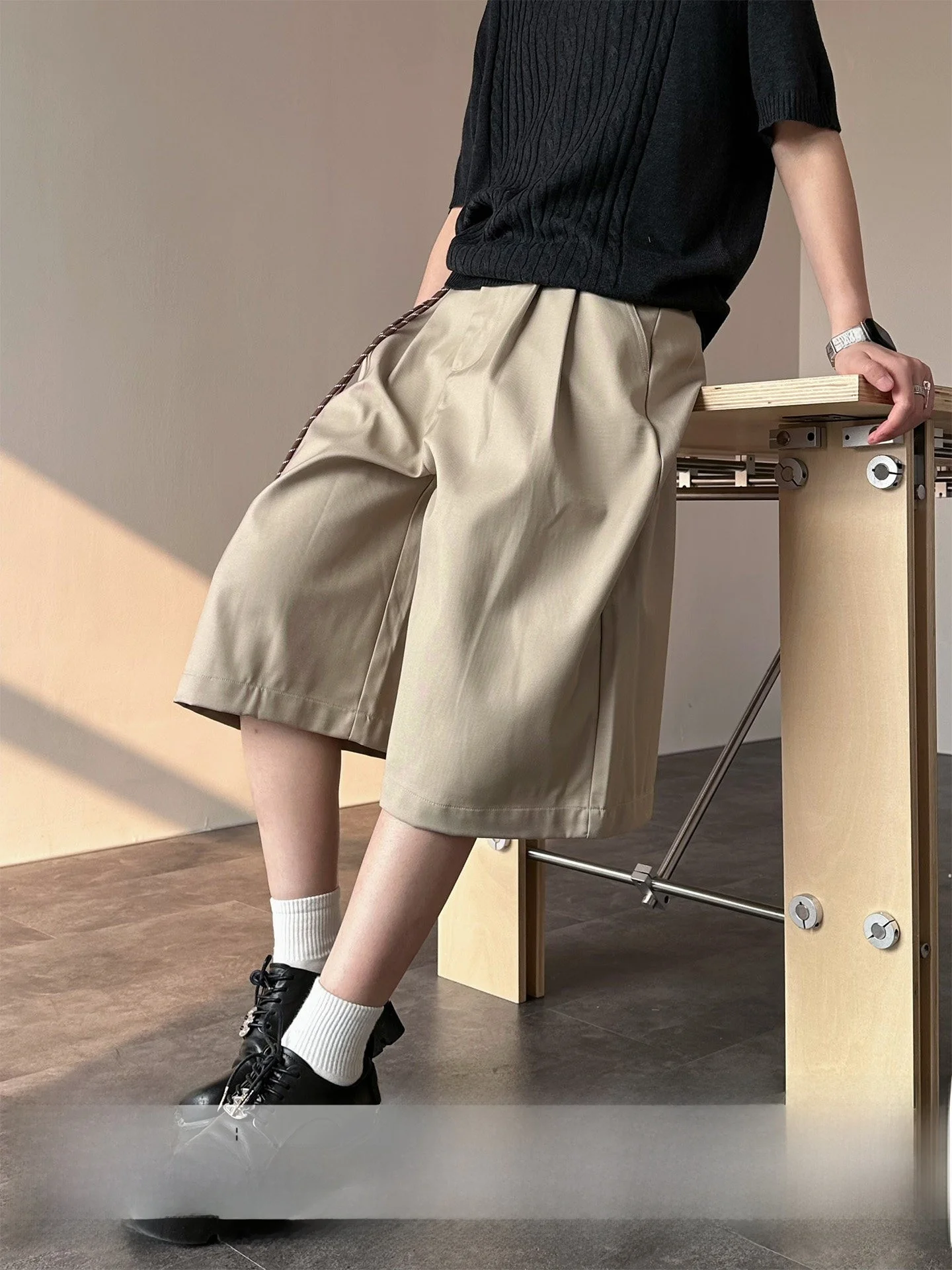 Casual Short Straight Leg Suit Pants Unisex Summer Versatile Seven-Foot Jeans Couple's Natural Waist Polyester Viscose Blend
Casual Short Straight Leg Suit Pants Unisex Summer Versatile Seven-Foot Jeans Couple's Natural Waist Polyester Viscose Blend