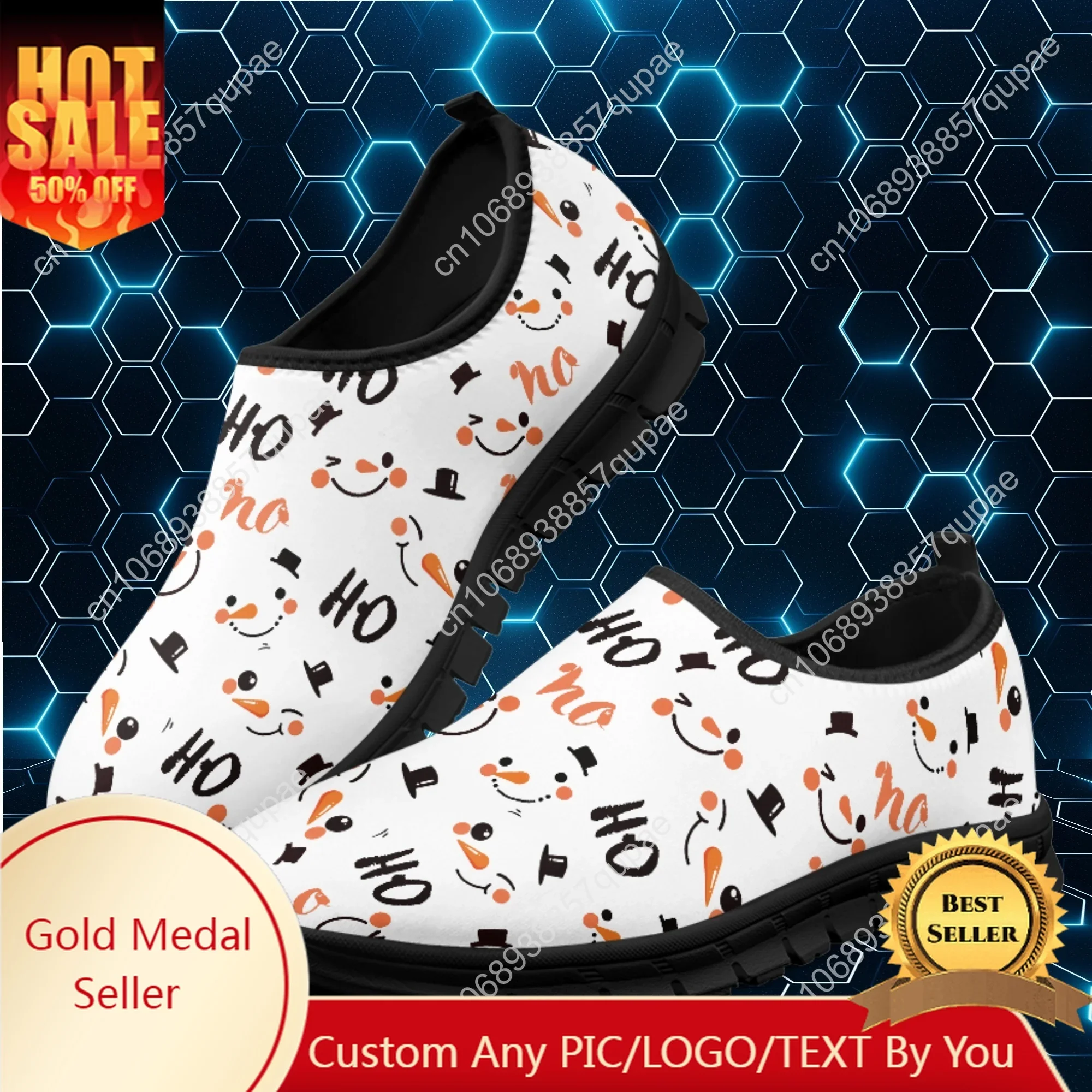 Cute Snowman Mesh High Quality Sneakers Women Men Teenager Casual Fashion Custom Made Tennis Flat Couple Shoes
Cute Snowman Mesh High Quality Sneakers Women Men Teenager Casual Fashion Custom Made Tennis Flat Couple Shoes