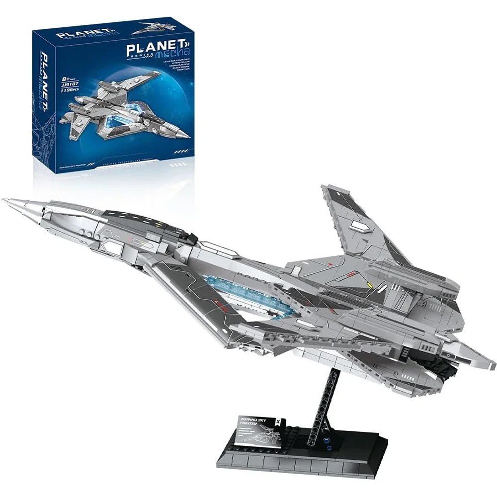 1196PCS FA19 Fighter Jet Building Blocks Military Airplane Model with Stand Creative Play Educational DIY Toy Gift for Kids
1196PCS FA19 Fighter Jet Building Blocks Military Airplane Model with Stand Creative Play Educational DIY Toy Gift for Kids