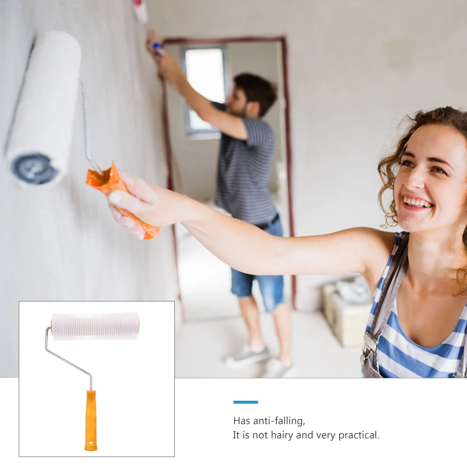 1 pc Roller Brush 9 Inch 23cm Length 14mm Teeth Height Plastic Handle Self Leveling Defoaming Cement Floor Epoxy Paint Tools
1 pc Roller Brush 9 Inch 23cm Length 14mm Teeth Height Plastic Handle Self Leveling Defoaming Cement Floor Epoxy Paint Tools