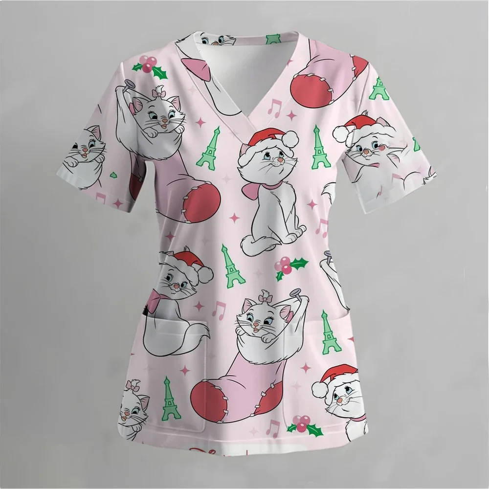 Disney Pet Mary Cat Print Scrub Tops Pet Shop Medical Uniforms Nurse V-Neck Shirt Nursing Accessories Doctor Scrubs Clothes
Disney Pet Mary Cat Print Scrub Tops Pet Shop Medical Uniforms Nurse V-Neck Shirt Nursing Accessories Doctor Scrubs Clothes