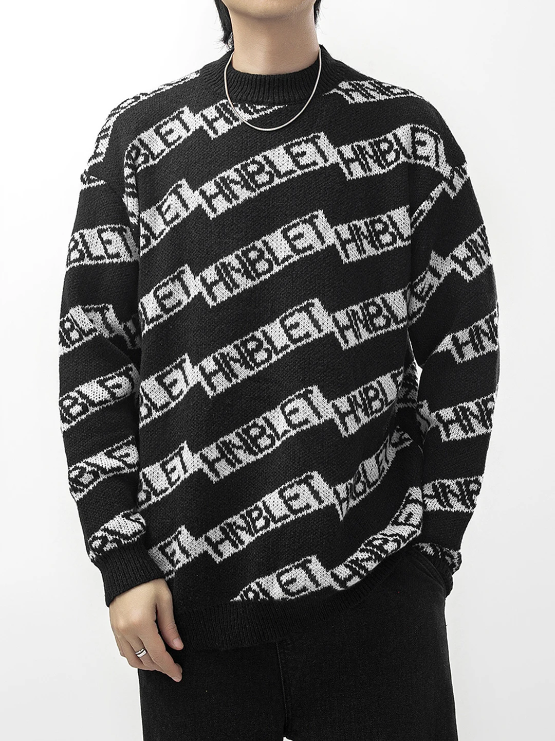 Men's round Ne Knitted Sweater Letter Embroidery Floral Pattern Loose Fit Casual American Sle Long Sve Autumn Faion
Men's round Ne Knitted Sweater Letter Embroidery Floral Pattern Loose Fit Casual American Sle Long Sve Autumn Faion