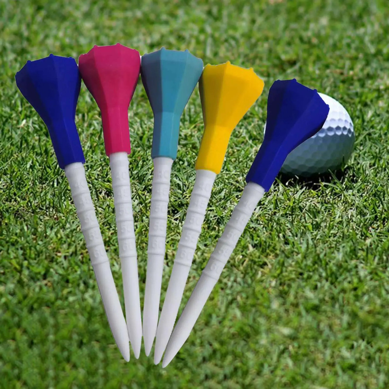 5Pack Durable Plastic golf professional tees Reusable Rubber Tee
5Pack Durable Plastic golf professional tees Reusable Rubber Tee