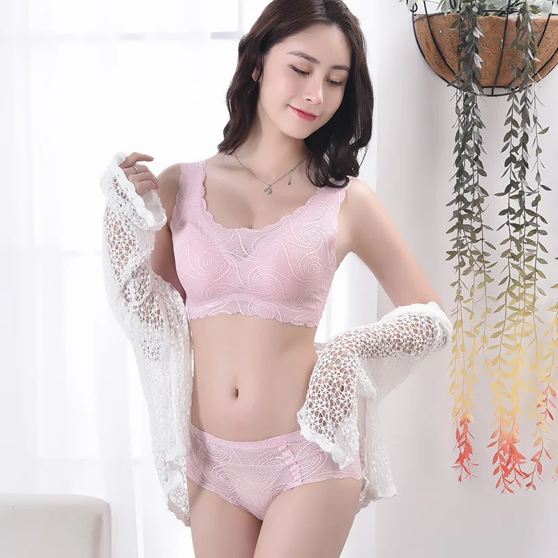 Sexy Lace Bra Set with Steel Ring Gathered Zero Restriction Pure Desire Style Four Seasons Universal Cool Sensation Function
Sexy Lace Bra Set with Steel Ring Gathered Zero Restriction Pure Desire Style Four Seasons Universal Cool Sensation Function