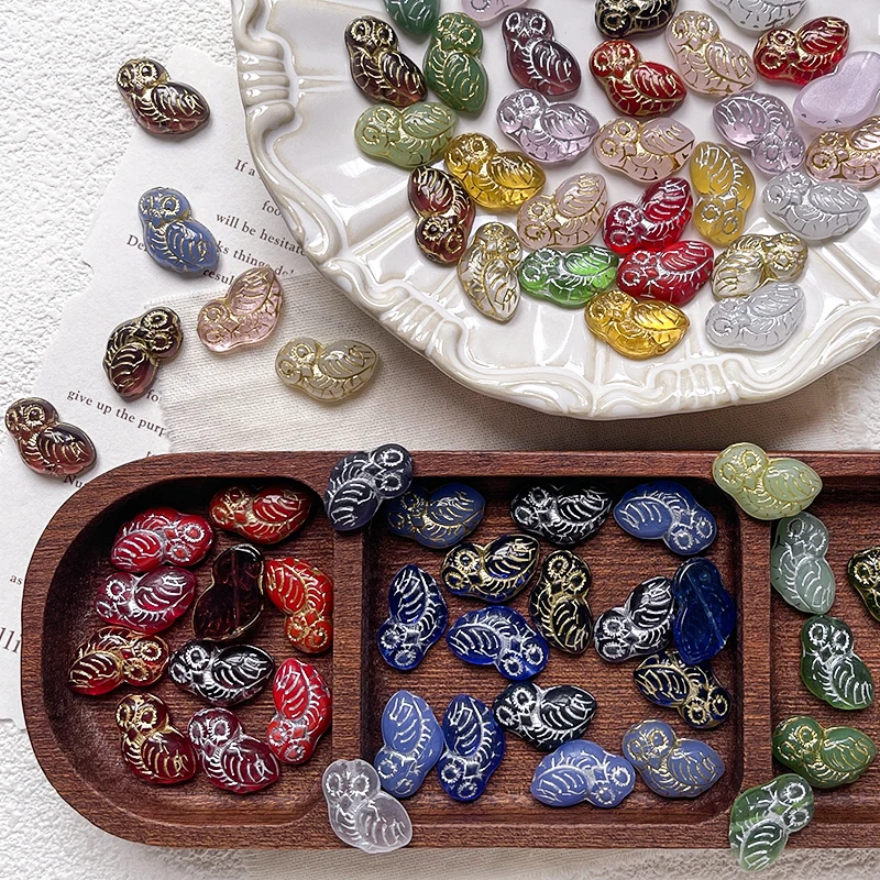 Prague Glass Owl Full Color Gold and Silver Vintage Transparent DIY Handmade Beaded Loose Bead Bracelet
Prague Glass Owl Full Color Gold and Silver Vintage Transparent DIY Handmade Beaded Loose Bead Bracelet