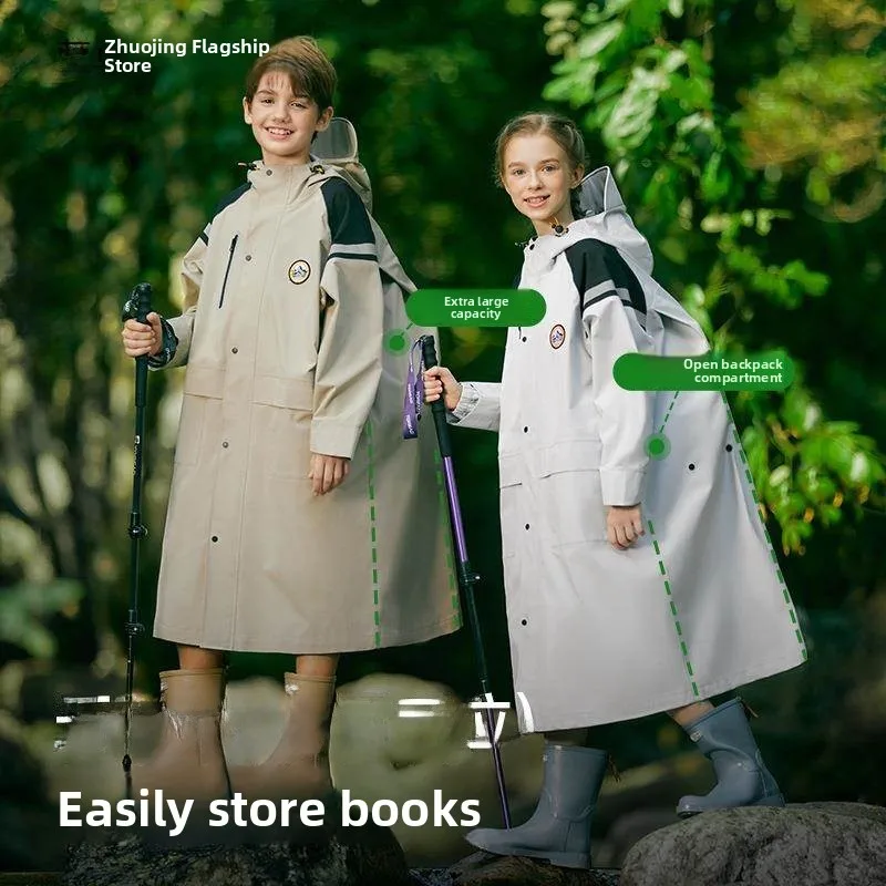 Children's Raincoat Extended Length Unisex Kindergarten Primary School Rain Gear Bookbag Cover Girl Boy Child Jacket
Children's Raincoat Extended Length Unisex Kindergarten Primary School Rain Gear Bookbag Cover Girl Boy Child Jacket