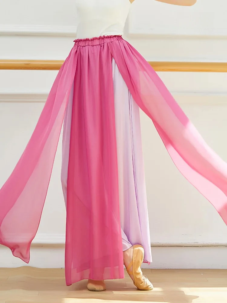 Solid Color High Waist Wide Leg Pants Women Slit Loose Fit Modern Dance Costume Contemporary Stage Trousers for Performance
Solid Color High Waist Wide Leg Pants Women Slit Loose Fit Modern Dance Costume Contemporary Stage Trousers for Performance