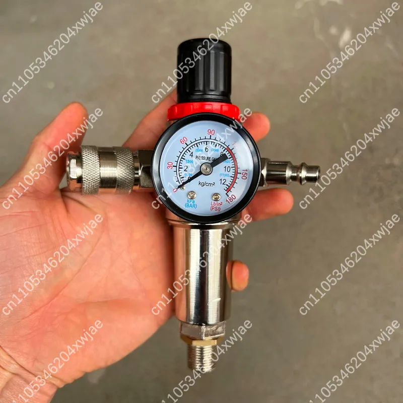 Комбинированный регулятор фильтра воздушного компрессора 3/8 дюйма, масловодоотделитель с манометром, для пневматических инструментов и обслуживания систем
Комбинированный регулятор фильтра воздушного компрессора 3/8 дюйма, масловодоотделитель с манометром, для пневматических инструментов и обслуживания систем