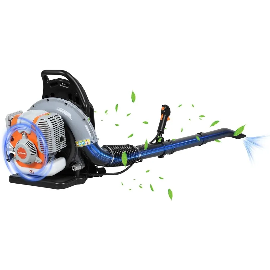 52CC 2-Stroke Gas Powered Leaf Blower with 550CFM Airflow and 1.25KW Air-Cooled Engine Ideal for Lawn Care Yard Maintenance and
52CC 2-Stroke Gas Powered Leaf Blower with 550CFM Airflow and 1.25KW Air-Cooled Engine Ideal for Lawn Care Yard Maintenance and
