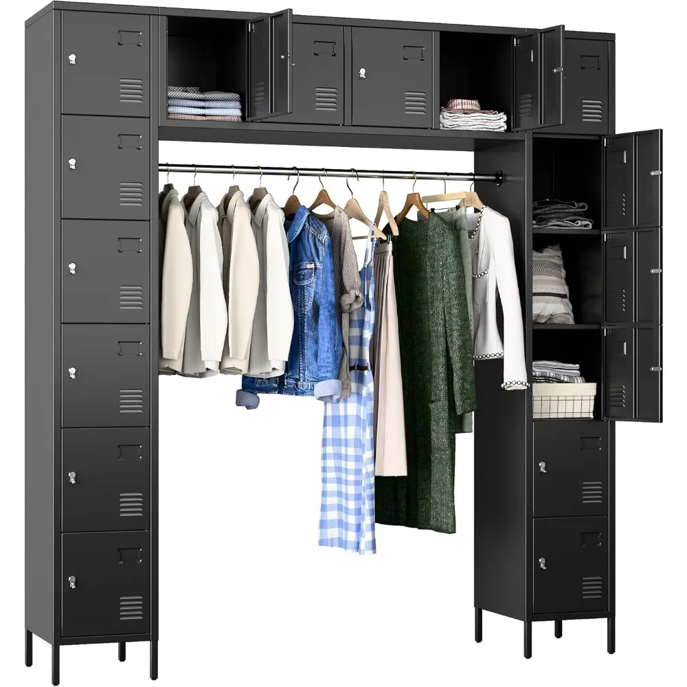 78" H 16 Doors Multi-Functional Combination Locker,Employees Lockers with Rod,Industrial Combination Storage for Home Gym,Schoo
78" H 16 Doors Multi-Functional Combination Locker,Employees Lockers with Rod,Industrial Combination Storage for Home Gym,Schoo