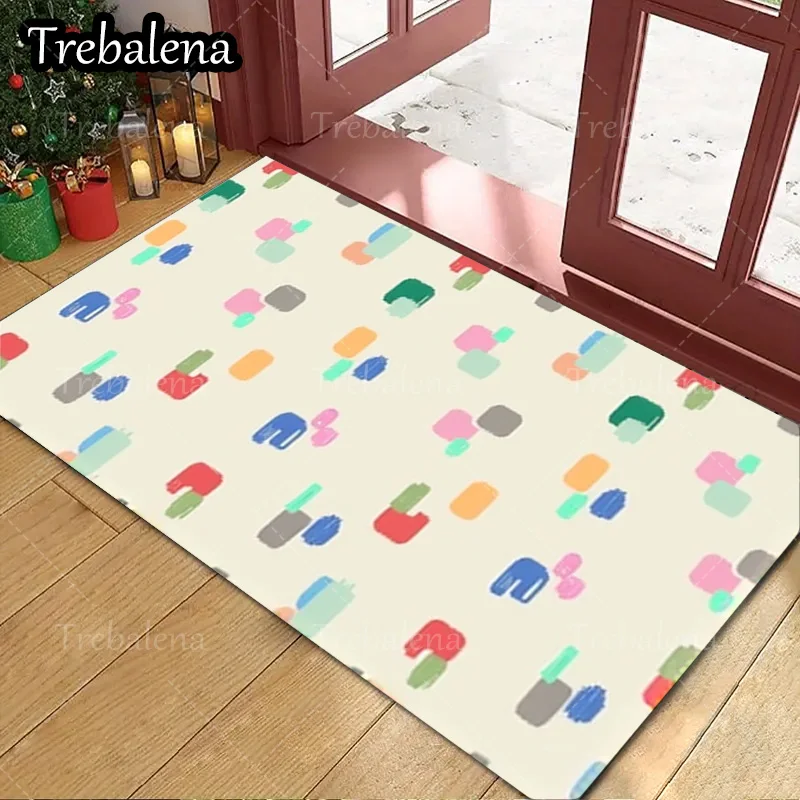 1 шт. приветственный дверной коврик с красочным абстрактным узором, коврик для домашнего декора входа
1 шт. приветственный дверной коврик с красочным абстрактным узором, коврик для домашнего декора входа