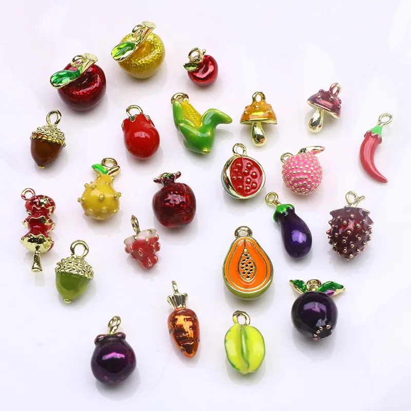20pcs/lot carrot corn pendant alloy enamel fruit vegetable Charm DIY accessories of necklace bracelet headdress
20pcs/lot carrot corn pendant alloy enamel fruit vegetable Charm DIY accessories of necklace bracelet headdress