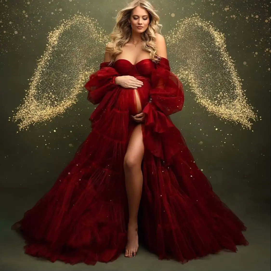 Red Maternity Dresses A Line Tulle Pregnant Women Prom Gowns Customized Photoshoot Wedding Bride Babyshower Gown
Red Maternity Dresses A Line Tulle Pregnant Women Prom Gowns Customized Photoshoot Wedding Bride Babyshower Gown