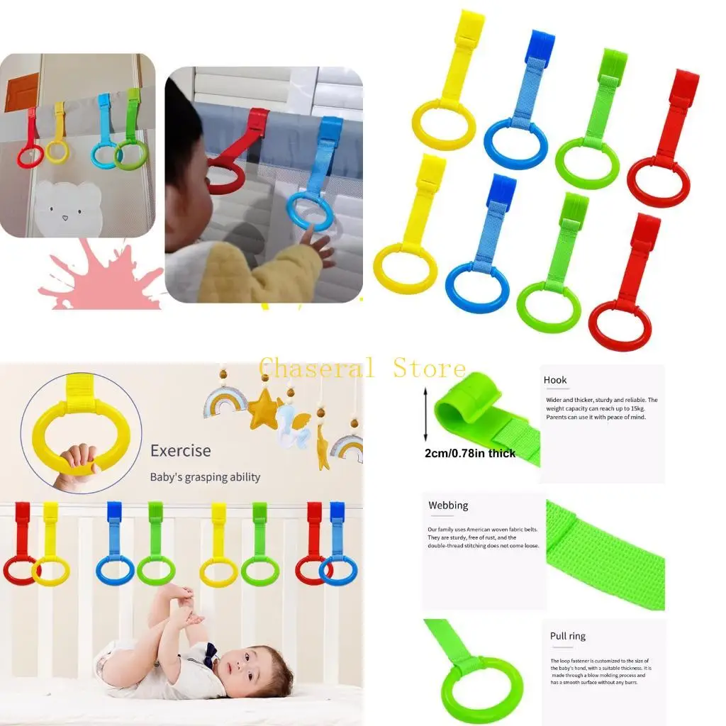 E7CE 8PCS Infant Standing Practice Rings Soft Plastic Holders Colorful Playpen Grab Handle Easy to Use for Play Yard & Cribs
E7CE 8PCS Infant Standing Practice Rings Soft Plastic Holders Colorful Playpen Grab Handle Easy to Use for Play Yard & Cribs