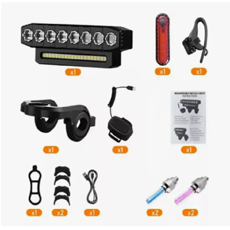 9 LED Bicycle Headlight w/Horn Waterproof Bike Light for Night Riding (Lihgt)
9 LED Bicycle Headlight w/Horn Waterproof Bike Light for Night Riding (Lihgt)