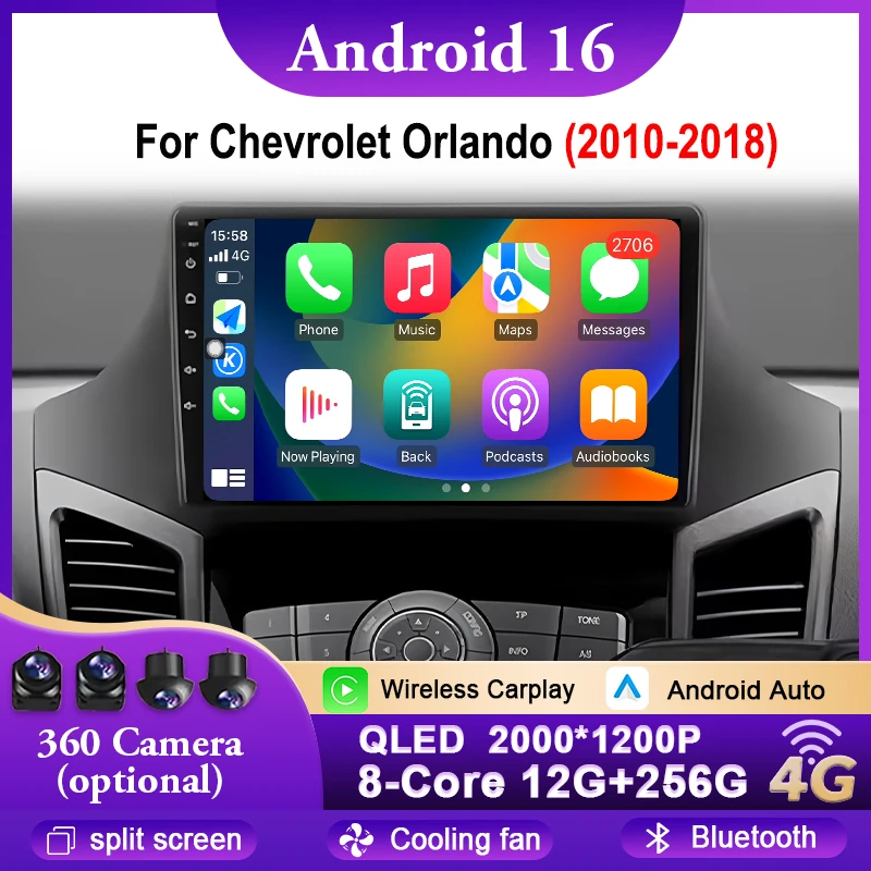 Автомобильный мультимедийный видеоплеер с GPS-навигацией для Chevrolet Orlando 2010-2018, Android 16, беспроводной Carplay, Bluetooth, Wi-Fi, 4G
Автомобильный мультимедийный видеоплеер с GPS-навигацией для Chevrolet Orlando 2010-2018, Android 16, беспроводной Carplay, Bluetooth, Wi-Fi, 4G