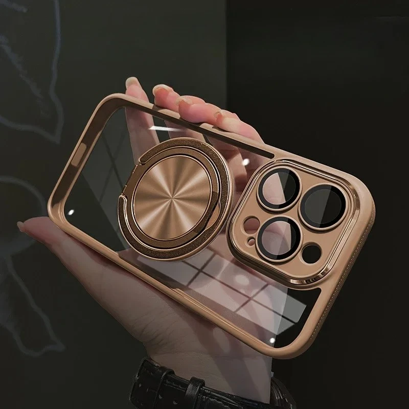 New for iPhone 16pro Phone Case 15plus 360°rotating Bracket 14promax Strong Magnetic Suction 13pro 12 All-round Protective Cover
New for iPhone 16pro Phone Case 15plus 360°rotating Bracket 14promax Strong Magnetic Suction 13pro 12 All-round Protective Cover